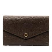 Pre-owned Leather wallets Louis Vuitton Vintage , Brown , Dames