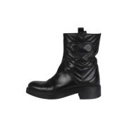 Pre-owned Leather boots Gucci Vintage , Black , Dames