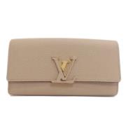 Pre-owned Fabric wallets Louis Vuitton Vintage , Beige , Dames