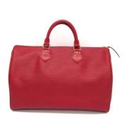 Pre-owned Leather louis-vuitton-bags Louis Vuitton Vintage , Red , Dam...