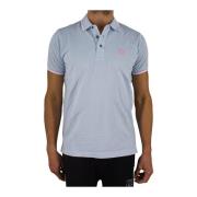 Blauw Polo Shirt met Geborduurd Logo Cerruti 1881 , Blue , Heren