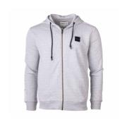 Grijze Hoodie met Rits Cerruti 1881 , Gray , Heren