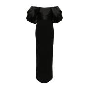 Zwarte Strapless Maxi Jurk Solace London , Black , Dames