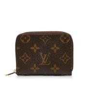 Pre-owned Leather wallets Louis Vuitton Vintage , Brown , Dames