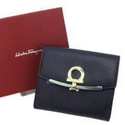 Pre-owned Leather wallets Salvatore Ferragamo Pre-owned , Blue , Unise...