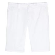 Witte op maat gemaakte Bermuda shorts met DG-logo Dolce & Gabbana , Wh...