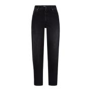 Rechte Pijp Stretchy Jeans Zwart IVY OAK , Black , Dames