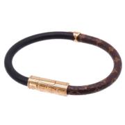 Pre-owned Metal bracelets Louis Vuitton Vintage , Brown , Dames