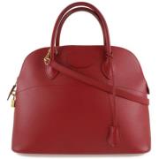 Pre-owned Fabric handbags Hermès Vintage , Red , Dames