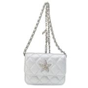 Pre-owned Fabric chanel-bags Chanel Vintage , White , Dames