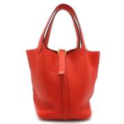 Pre-owned Fabric handbags Hermès Vintage , Red , Dames