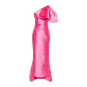 Roze Roze Asymmetrische Boogjurk Solace London , Pink , Dames