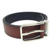 Pre-owned Leather belts Louis Vuitton Vintage , Brown , Dames