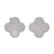 Pre-owned White Gold earrings Van Cleef & Arpels Pre-owned , Gray , Da...