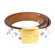 Pre-owned Leather belts Louis Vuitton Vintage , Multicolor , Dames