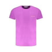 Paarse Print Logo T-shirt Trussardi , Purple , Dames