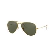 Klassieke Aviator zonnebril in goud/groen Ray-Ban , Yellow , Unisex