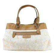 Pre-owned Fabric totes Coach Pre-owned , White , Dames