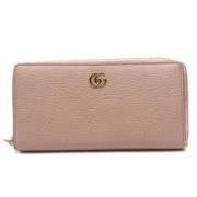 Pre-owned Leather wallets Gucci Vintage , Pink , Dames