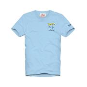 Geborduurd Portofino T-shirt MC2 Saint Barth , Blue , Heren