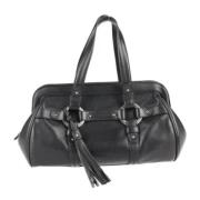 Pre-owned Leather handbags Bally Pre-owned , Black , Dames