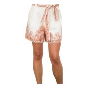 Beige Taille Shorts Twinset , Multicolor , Dames