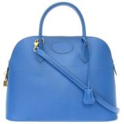 Pre-owned Fabric handbags Hermès Vintage , Blue , Dames