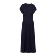 Elegante Silhouet Jurk in Navy Blauw IVY OAK , Blue , Dames