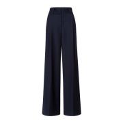 Wijde Geplooide Broek in Marineblauw IVY OAK , Blue , Dames