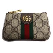 Pre-owned Canvas wallets Gucci Vintage , Beige , Dames