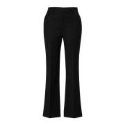 Aansluitende Flared Broek met Splitdetail IVY OAK , Black , Dames