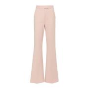 Poederroze Broek met Persplooi Max Mara , Pink , Dames