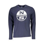 Gedrukt Logo Longsleeve Tee North Sails , Blue , Heren