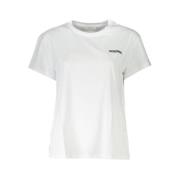 Wit Katoenen Geborduurd Logo T-Shirt Patrizia Pepe , White , Dames