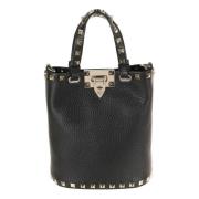 Rockstud Mini Tote Tas Valentino Garavani , Black , Dames