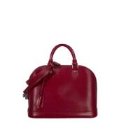 Pre-owned Leather handbags Louis Vuitton Vintage , Red , Dames