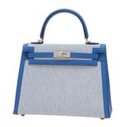 Pre-owned Fabric handbags Hermès Vintage , Blue , Dames