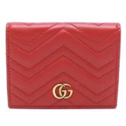 Pre-owned Leather wallets Gucci Vintage , Red , Dames