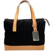 Pre-owned Leather totes Celine Vintage , Black , Dames