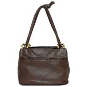 Pre-owned Fabric shoulder-bags Loewe Pre-owned , Brown , Dames