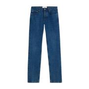 Straight-Fit Denim Jeans Ami Paris , Blue , Heren