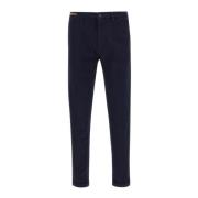 Blauwe Chino met Franse Zak Re-Hash , Blue , Heren