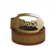 Pre-owned Leather belts Dolce & Gabbana Pre-owned , Brown , Dames