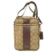 Pre-owned Fabric shoulder-bags Coach Pre-owned , Beige , Dames