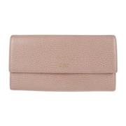 Pre-owned Leather wallets Gucci Vintage , Pink , Dames