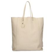 Pre-owned Leather totes Bottega Veneta Vintage , Beige , Dames