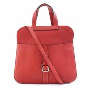 Pre-owned Fabric handbags Hermès Vintage , Red , Dames