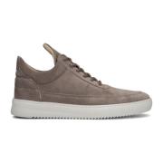 Lage Top Suède Sneakers Bruin Filling Pieces , Brown , Heren