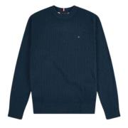 Groene Gebreide Trui Moderne Minimalistische Stijl Tommy Hilfiger , Gr...