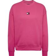 Roze Katoenen Sweatshirt Streetwear Stijl Tommy Jeans , Pink , Dames